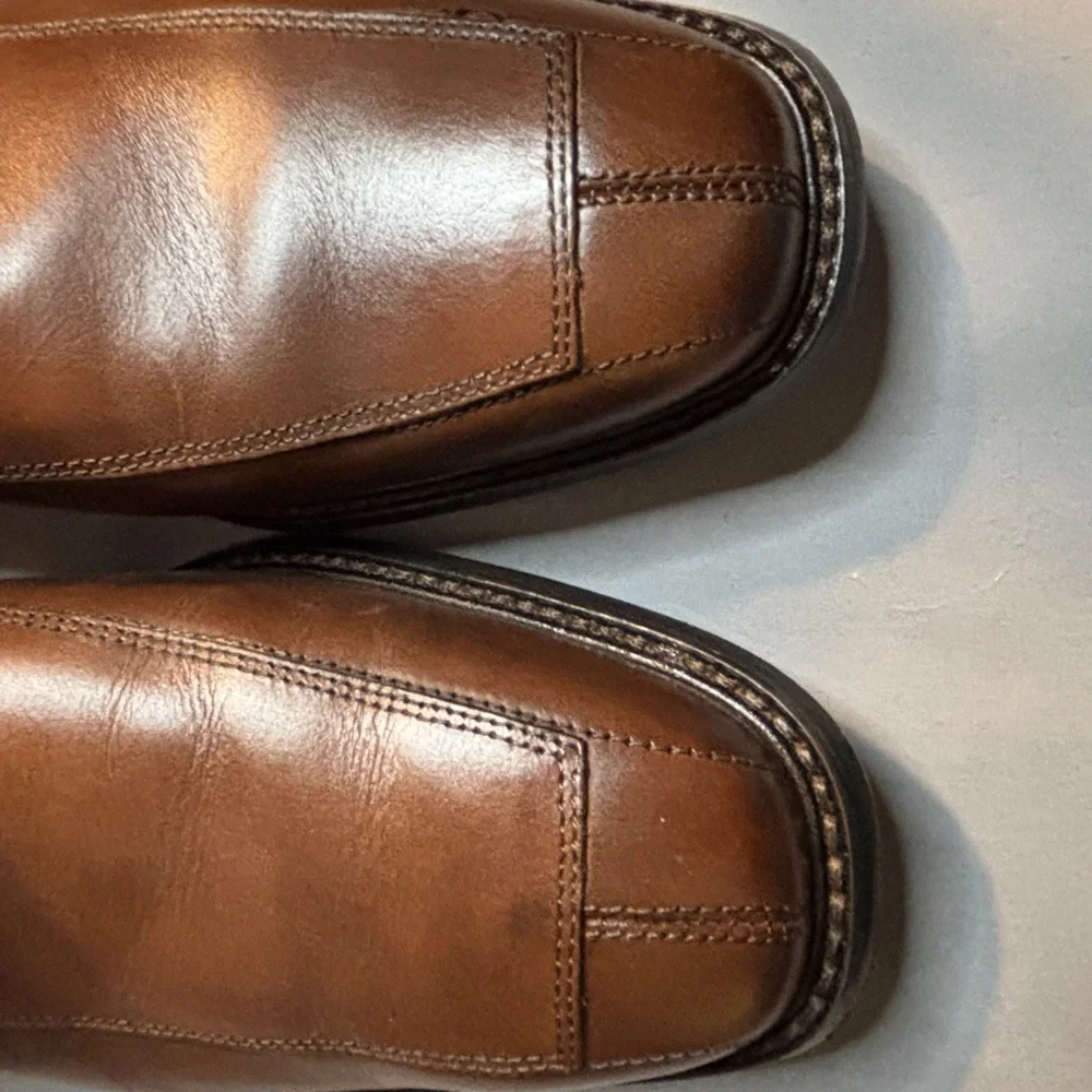 Florsheim Men's Tan Leather Oxfords Size 12D New in Box Dress Shoe 4 Eyelet - Picture 8 of 8